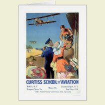 Curtiss skolar av flyg (US02053) kort