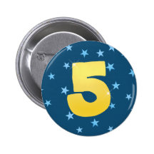 Customisable födelsedagemblem - numrera klämmer fa pins