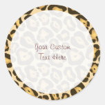 Customisable klistermärke för Leopardtryck