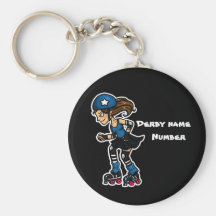 Customisable rullDerby Jammer Nyckelringar