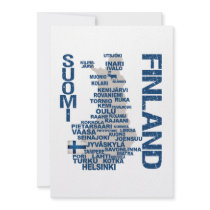Customizable FINLAND KARTLÄGGER inbjudan