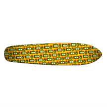 Customizable Retro Shapes Skateboard Deck