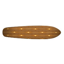 Customizeable sparkling guld- stjärna för Skateboa