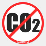 CutCO2.org - 100% organisk propaganda Klistermärken