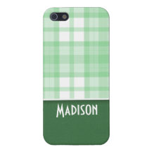 CuteGreen pläd iPhone 5 Cases