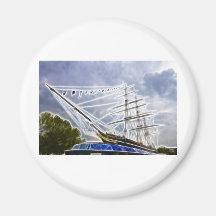 CuttySark Greenwich Fractals Kylskåps Magneter