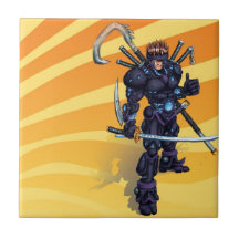 Cyber Ninja Keramiska Plattor