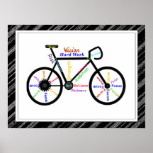 Cykel, cykelsport, Motivational ord & randar Posters