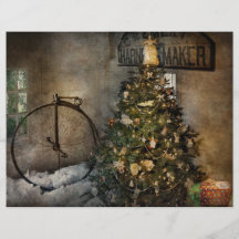 Cykel - jag önskar att cykla för jul flygblad designs