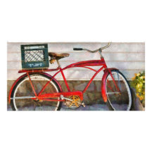 Cykel - leveranscykel foto kort