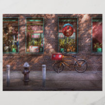 Cykel - NY - Chelsea - leveranscykeln Flygblad