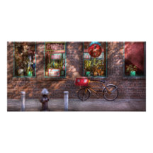 Cykel - NY - Chelsea - leveranscykeln Fotokort Mall