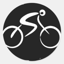 Cykel Runda Klistermärken