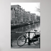 Cykel vid kanalen affisch