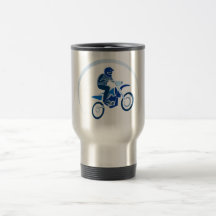 Cykla för smutsbikervektor kaffe mugg