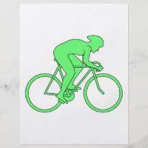 Cyklist i Green. Personliga Flygblad