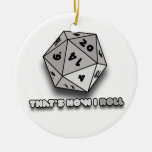 D20 som är hur jag rullar geeken julgransdekorationer