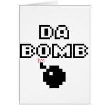 Da bombarderar hälsnings kort