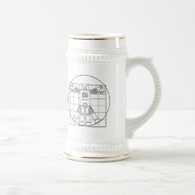 Da Vinci Vitruvian robot Kaffe Muggar