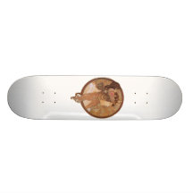Däck för Alphonse Mucha Byzantinehuvud Skateboard