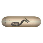 Däck för skridsko för ormbita brännmärkt beställni skate board deck