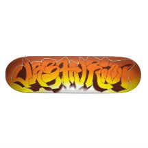 Däck för UrbanRiot grafittisolnedgång Skate Board