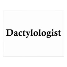 dactylologist vykort