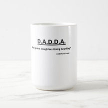 DADDA-pappor mot döttrar som gör något mugg