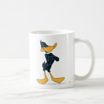 Daffy anka med den korsade ärmar kaffe muggar