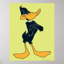 Daffy anka med den korsade ärmar posters