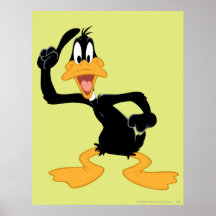 Daffy anka med en underbar idé affischer