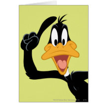 Daffy anka med en underbar idé hälsnings kort
