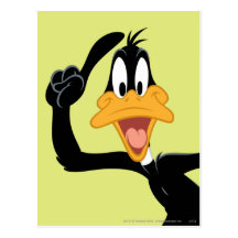 Daffy anka med en underbar idé vykort