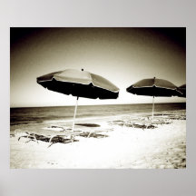 Dag på ytterligheten för strand II Print