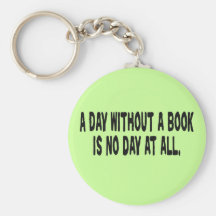 Dag utan en bok Keychain Nyckelring