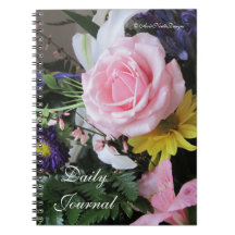 Dagligen Journal-Rosor bukett med rosor Anteckningsböcker Med Spiral