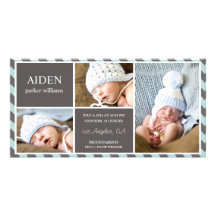 DAGLIGT FÖDELSEMEDDELANDE FÖR BABY %PIPE% FOTOKORT