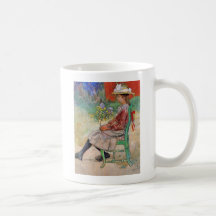 Dagmar innehavblommor kaffe koppar
