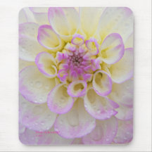 DahliaCloseupvit Mousepad Mus Mattor