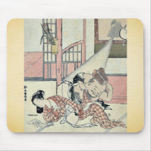 Daikoku som tar en titt vid Suzuki, Harunobu Ukiyo Musmatta
