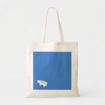 Daisyblått hänger lös tote bag