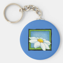 Daisyblått Keychain Nyckelring
