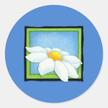 Daisyblåttklistermärke