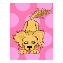 Daisyhund Vykort