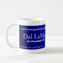 Dal LaMagna för mug. för president 2008 Kaffe Koppar