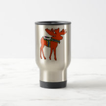 Dala älg kaffe kopp