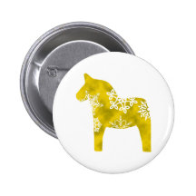 Dala hästSnowflake Pins