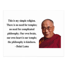 Dalai Lama citationstecken 6b Vykort