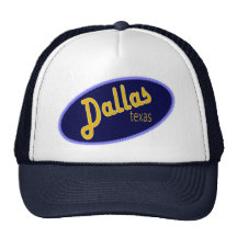 Dallas broderade Texas verkställer hatten Mesh Kepsar