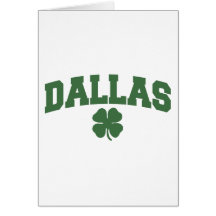 Dallas (irländsk Shamrock) Hälsnings Kort